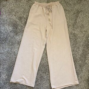 Source Unknown Cream Wide Leg Pants
